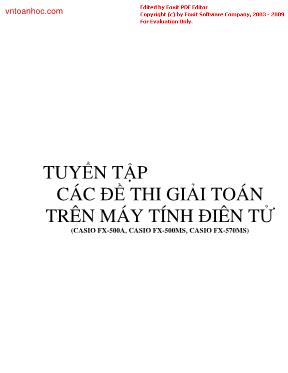 Tuyển tập các đề thi giải Toán trên máy tính điên tử (casio fx-500a, casio fx-500ms, casio fx-570ms)